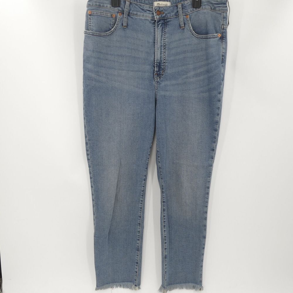 Madewell The Perfect Vintage Jean Frayed Raw Hem Blue Women's 33
